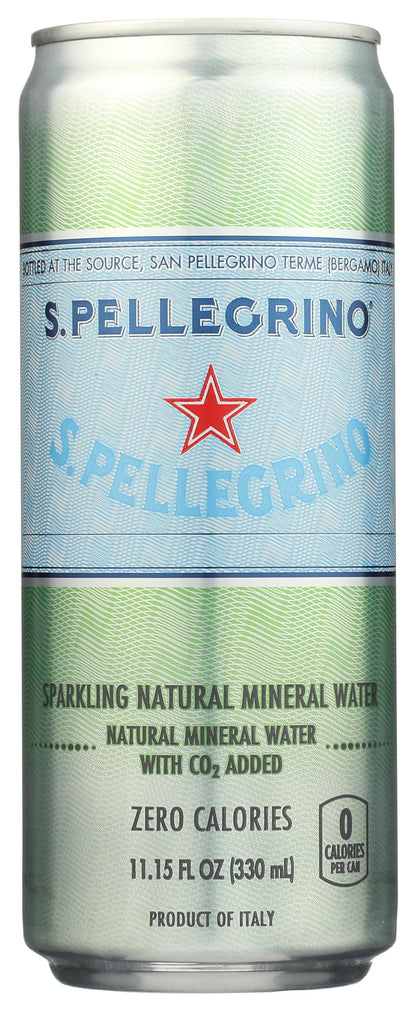 S.Pellegrino Sparkling Natural Mineral Water, 11.15 Fl Oz skinny can