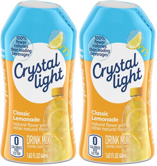 Crystal Light Liquid Lemonade Drink Mix, 1.62 fl oz Bottle (Pack of 2)