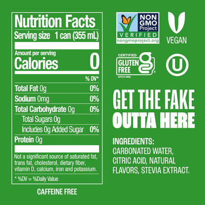 Zevia Zero Calorie Soda, Lemon Lime Twist, 12 Ounce Cans (Pack of 6)