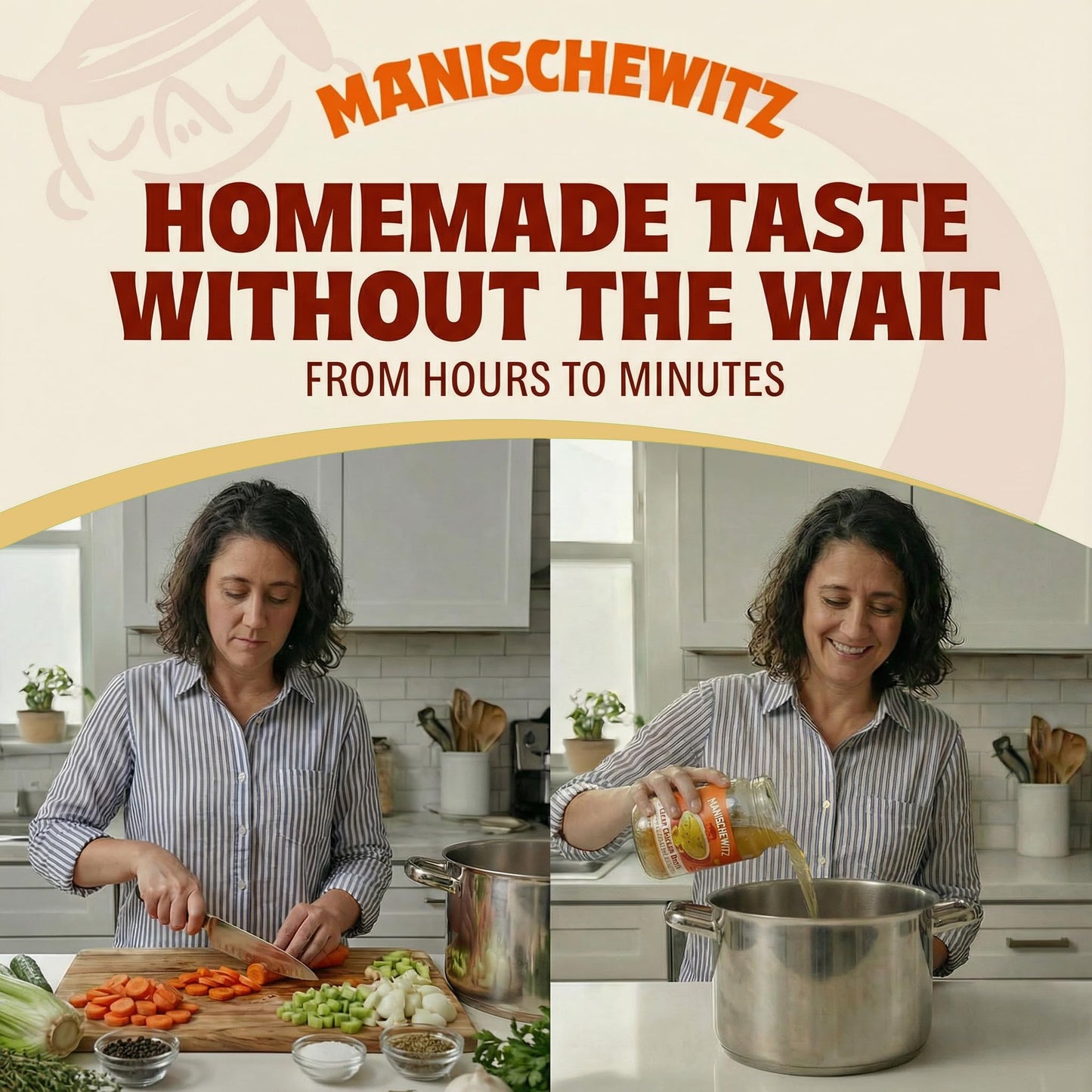 Manischewitz Clear Chicken Broth, 24 oz (2 Pack) | Authentic Homemade Taste Chicken Stock | NO Artificial Flavors, Preservatives | Premium Soup Base | Ready to Serve