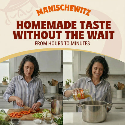 Manischewitz Clear Chicken Broth, 24 oz (2 Pack) | Authentic Homemade Taste Chicken Stock | NO Artificial Flavors, Preservatives | Premium Soup Base | Ready to Serve