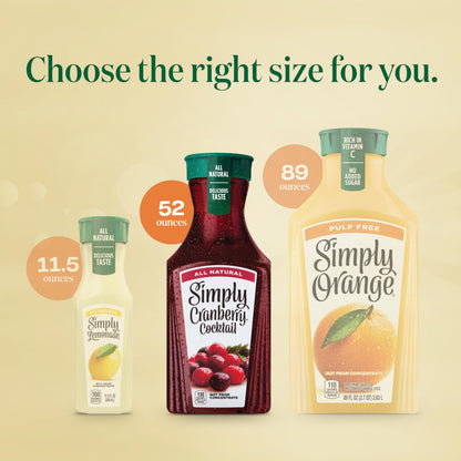Simply Cranberry Cocktail, 52 Fl Oz Bottle