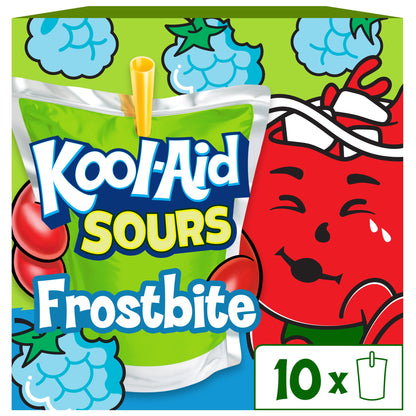 Kool-Aid Sours Frostbite Artificially Flavored Drink, 10 ct Box, 6 oz Pouches
