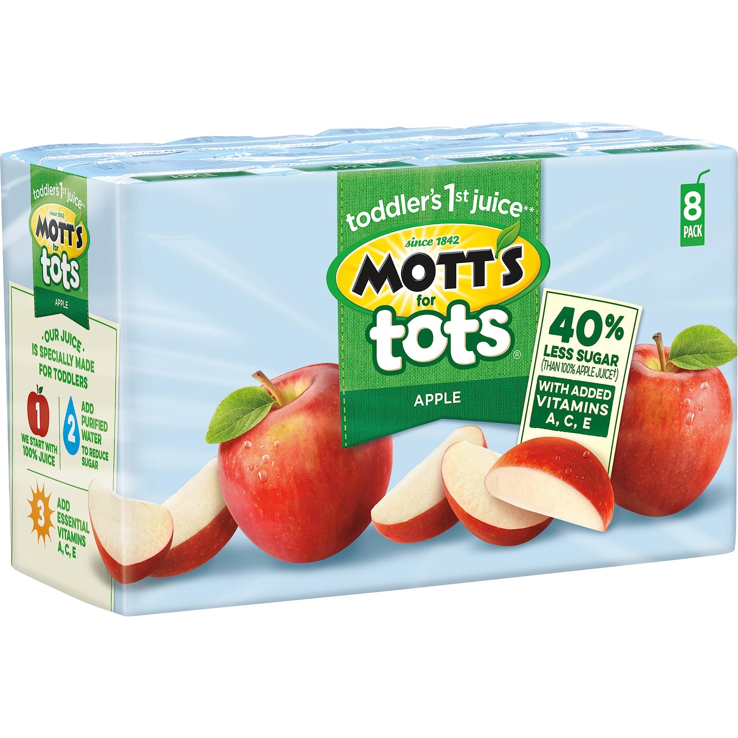 Mott's for Tots Apple, 6.75 fl oz boxes, 8 pack