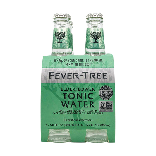 Fever-Tree, Tonic Water Elderflower, 6.8 Fl Oz, 4 Pack
