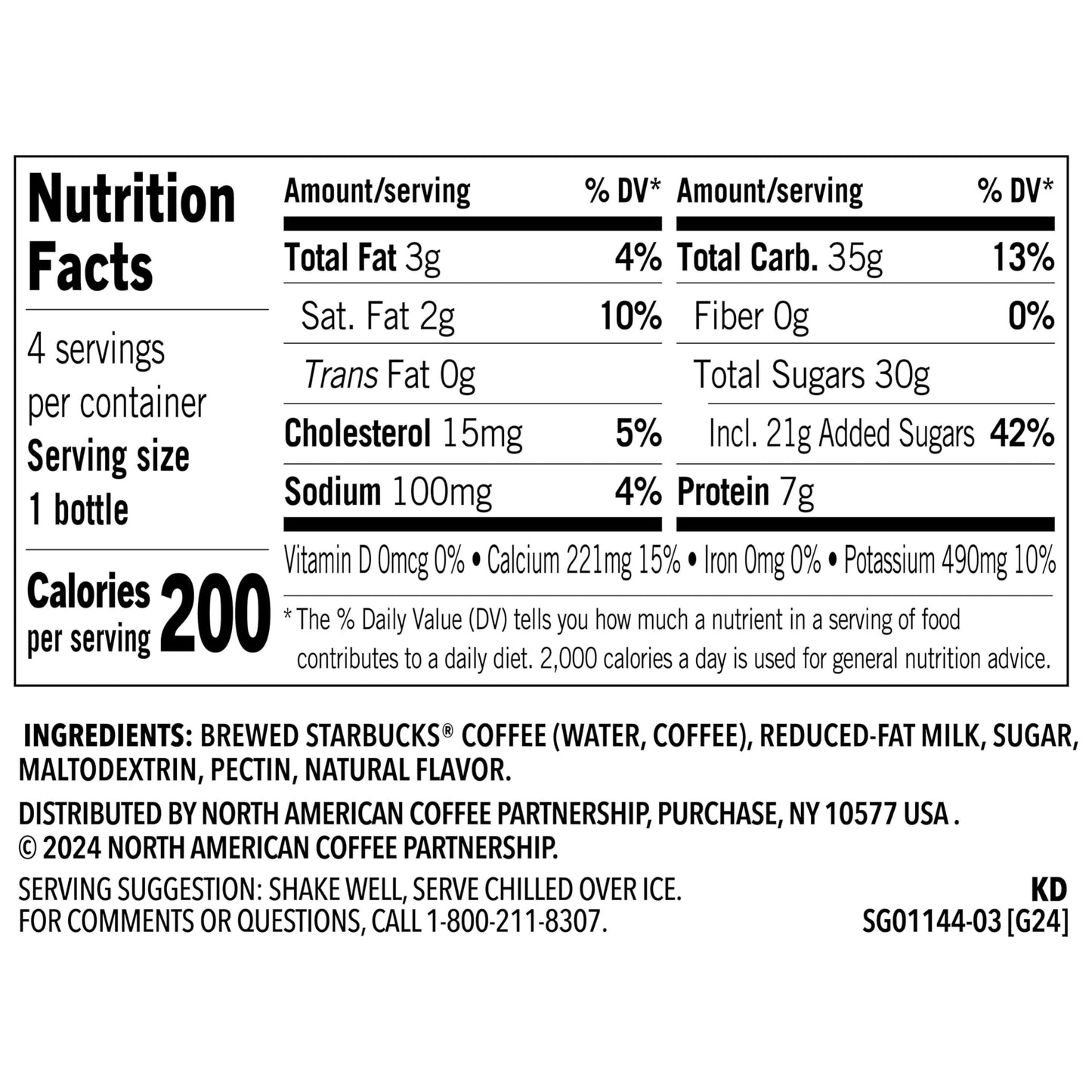 Starbucks Frappuccino, Vanilla Iced Coffee Drink, 9.5oz Bottles (4 Pack)