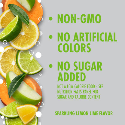 V8 +Energy Sparkling Lemon Lime Juice Energy Drink, 11.5 fl oz Can (Pack of 16)