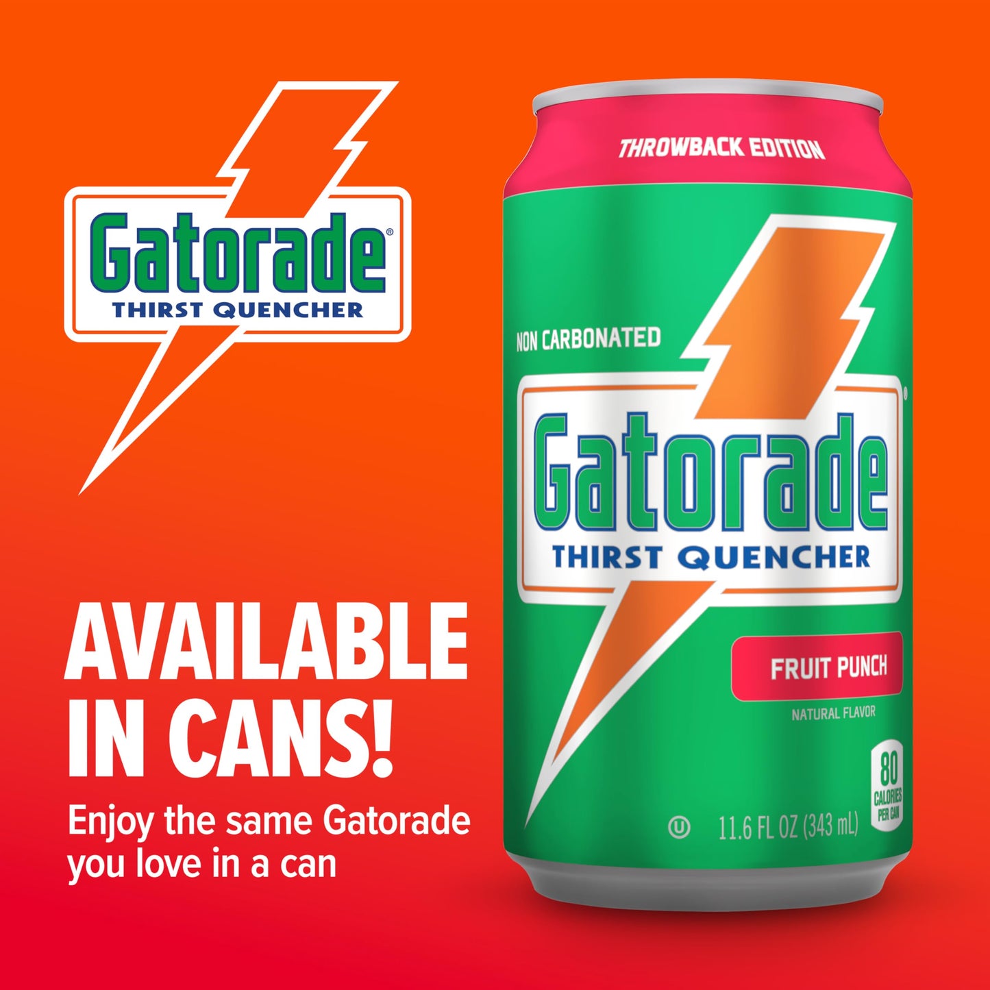 Gatorade Thirst Quencher, 3-Flavor Variety, 12 Fl Oz Cans (Pack of 18)