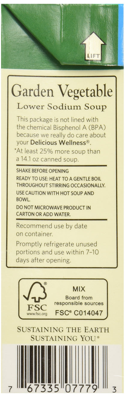 Dr Mcdougalls, Low Sodium Garden Vegetable Soup, 17.9 Ounce (Pack of 6)