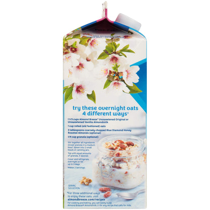 BLUE DIAMOND Unsweetened Vanilla Almondmilk, 0.5 GL