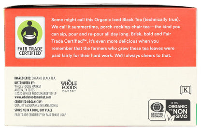 365 by Whole Foods Market, Organic Black Iced Tea, 22 Count