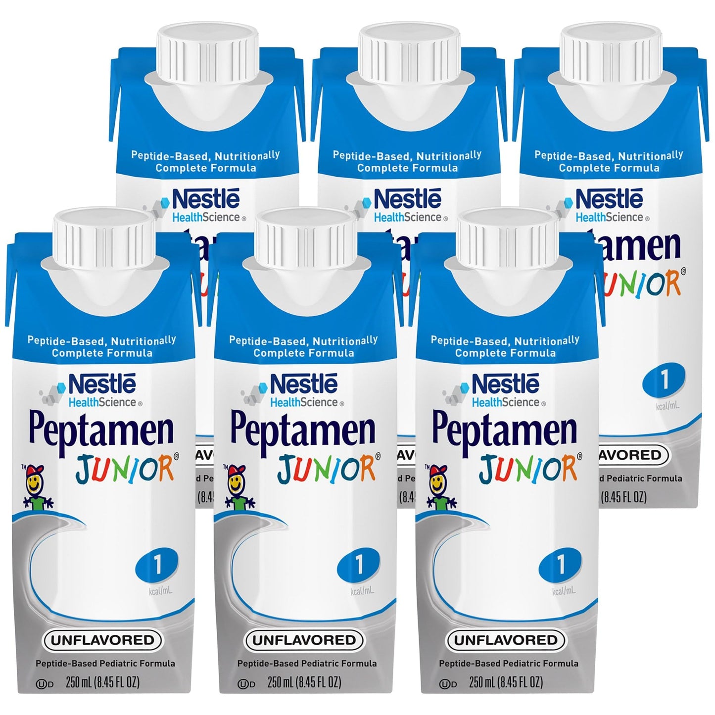 Peptamen Junior Peptide-Based Complete Nutrition, Unflavored, 8.5 Oz Box (24 Pack), 8.45 Fl Oz (Pack of 24)