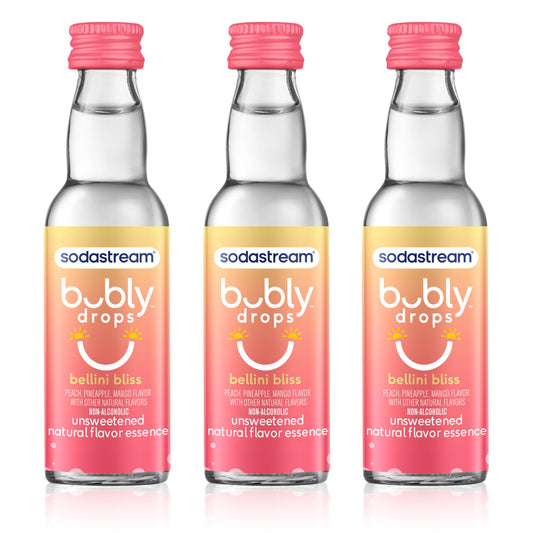 SodaStream bubly Drops, Bellini Bliss, 1.36oz (Pack of 3)