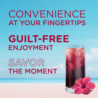 SPLENDA Premium Hibiscus Tea 1:1 Concentrate, Zero Sugar, Gluten Free, Real Brewed Tea, 32 Fl Oz