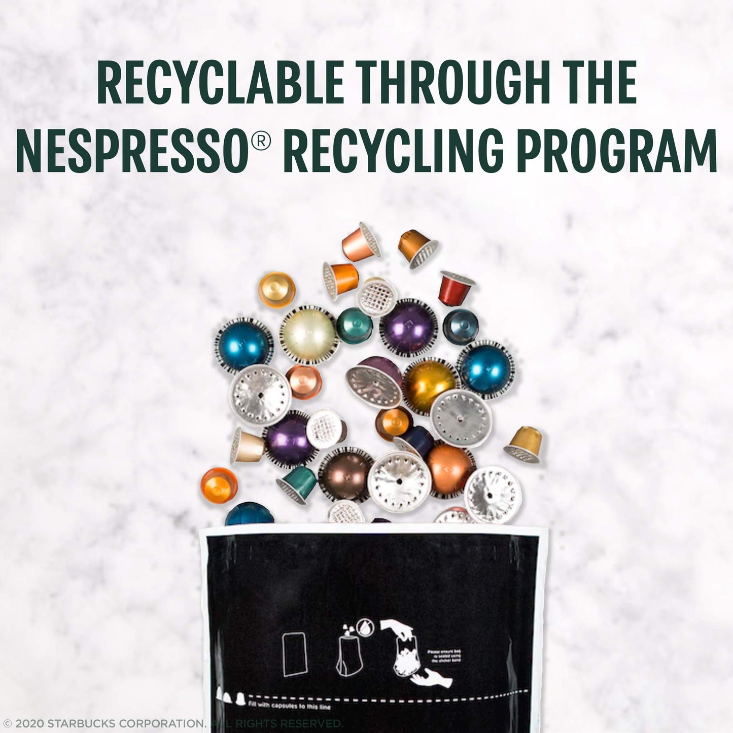 Starbucks by Nespresso Vertuo, Blonde Roast Espresso, 50-count Espresso Pods, Brews, 1.35 oz.