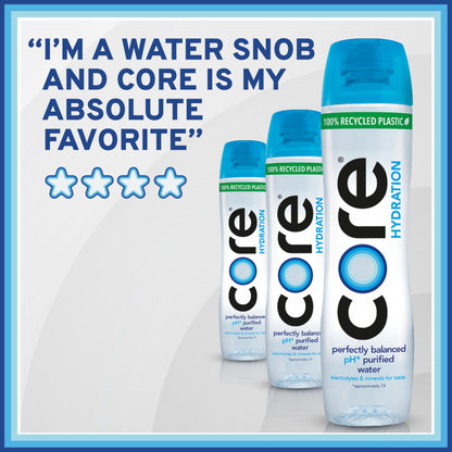 Core Hydration Perfectly Balanced Water, 30.4 fl oz bottle (Pack of 12)