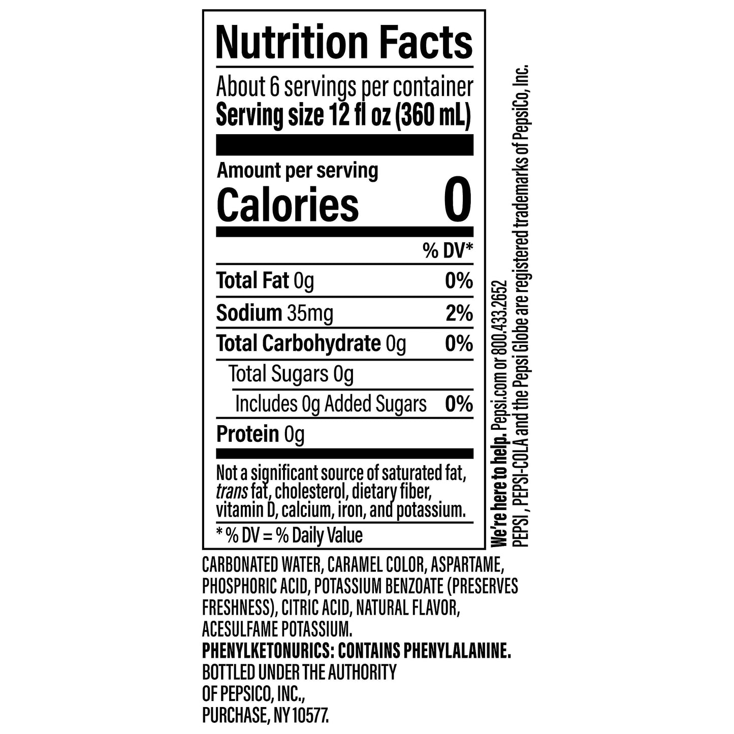 Diet Pepsi, Caffeine Free, 2 Liter Bottle