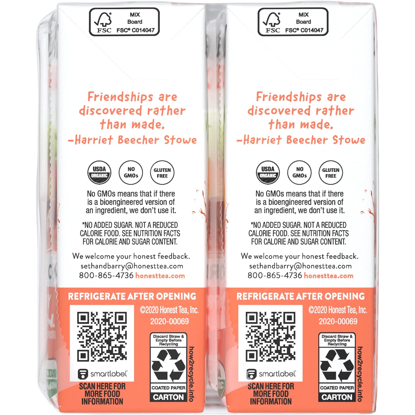 Honest Kids, Strawberry Peachy Keen, 48 Fl Oz