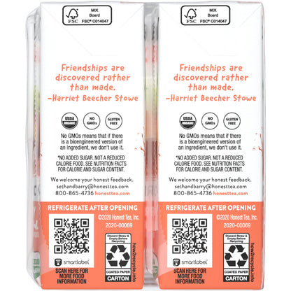 Honest Kids, Strawberry Peachy Keen, 48 Fl Oz