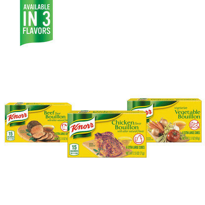 Knorr Cube Bouillon,Vegetable,cubes,2.1 oz,(Pack of 18)