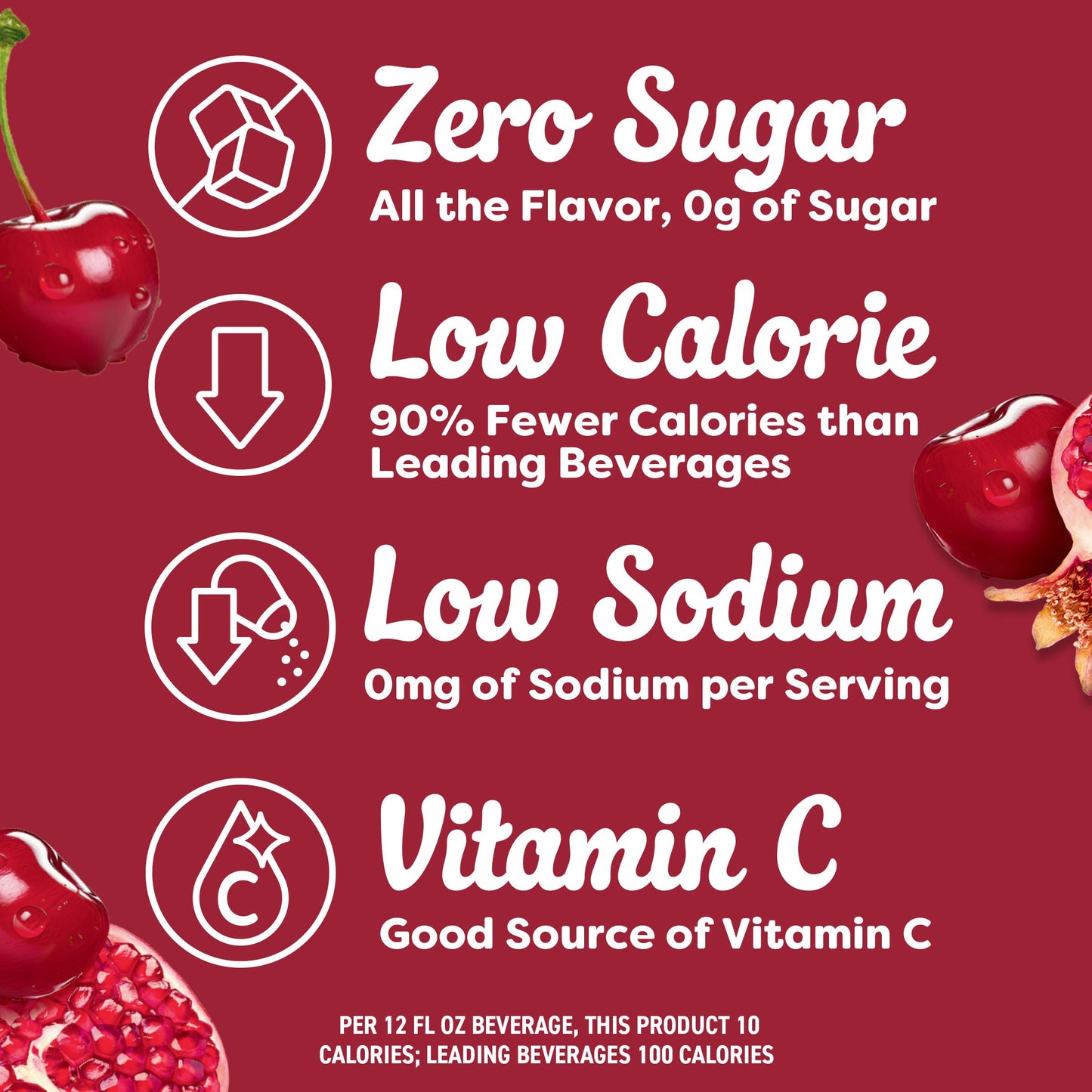 Crystal Light Drink Mix, 5 Pitcher Packets, for Flavorful Hydration and Shareable Refreshment, Cherry Pomegranate, flavored with other natural flavor, Zero Sugar, Low Calorie, 2.2 oz