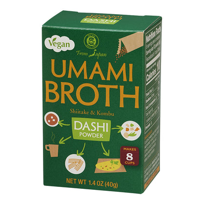 Muso From Japan - Umami Broth Dashi Powder, Vegan - 1.4oz, 4 Sachets (Pack of 1)