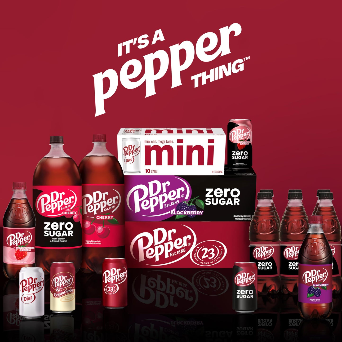 DR PEPPER - & CRÈME SODA, 12 OZ, 12 PK