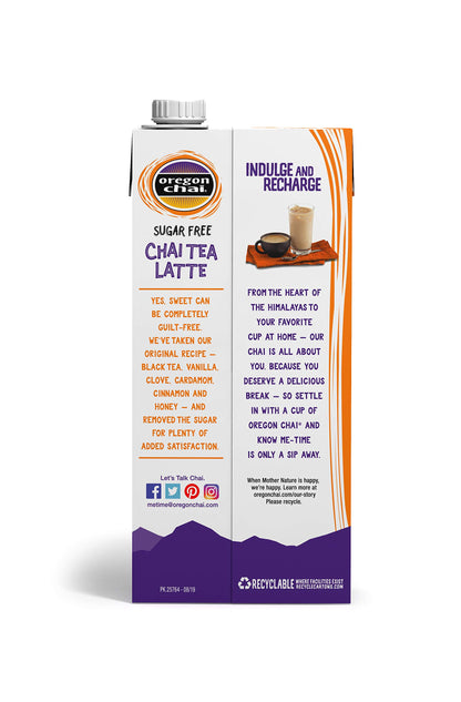 Oregon Chai Sugar Free Chai Concentrate, 32 Fluid Ounce (Pack of 1)