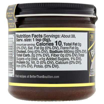 Better Than Bouillon Premium Mushroom Base, Made from Seasoned & Concentrated Mushrooms, Makes 9.5 Quarts of Broth, 38 Servings, 8 OZ (Pack of 1)