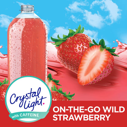 Crystal Light Grape Energy Drink Mix with Caffeine, 120 On-the-Go Packets, 12 Packs of 10