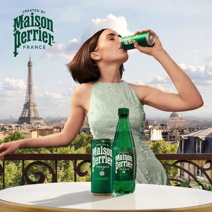 Maison Perrier Ultimate Sparkling Water, 16.9 Fl Oz Plastic Water Bottles, 6 Count