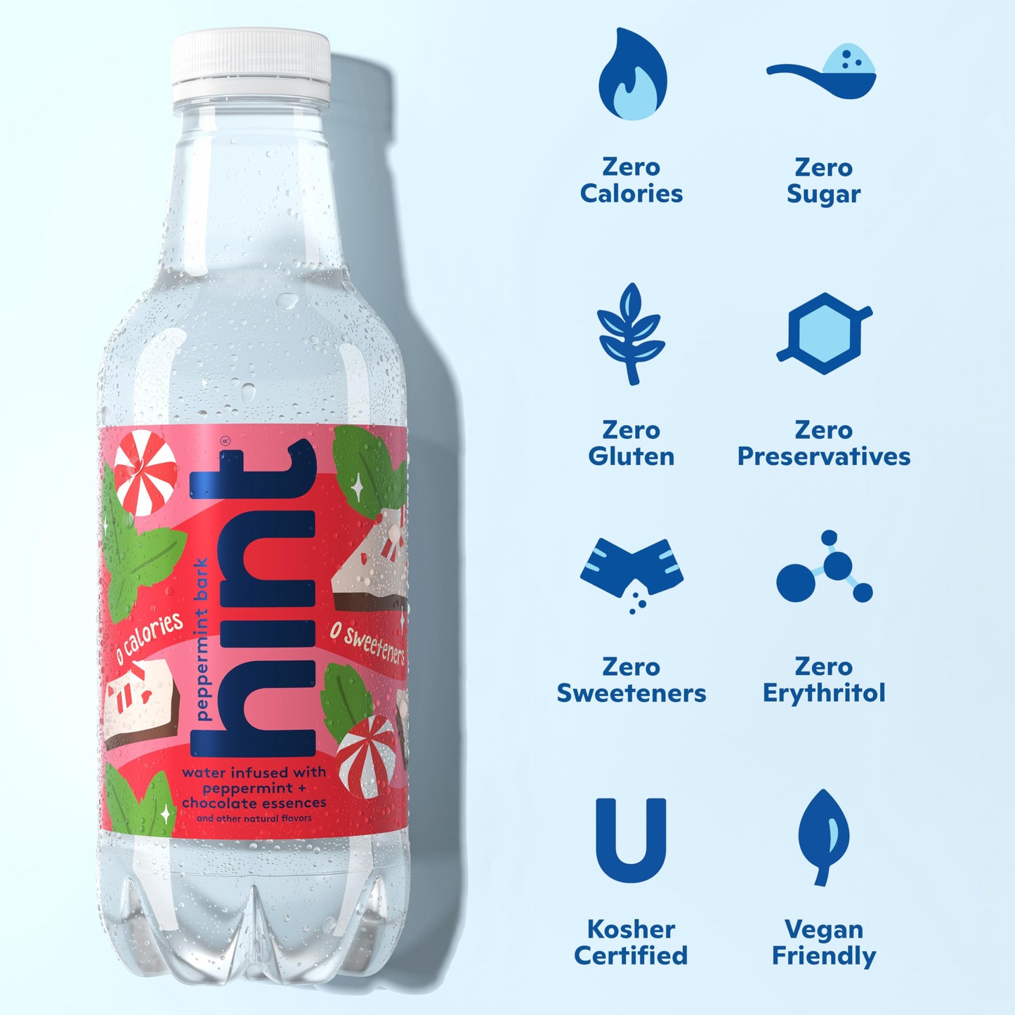 Hint Bottled Water Bundle, Winter & Best Sellers Variety Packs - Sugar Free Flavored Water with Zero Calories, Natural Fruit Essences, and No Artificial Sweeteners - 16 Fl Oz (Pack of 24)