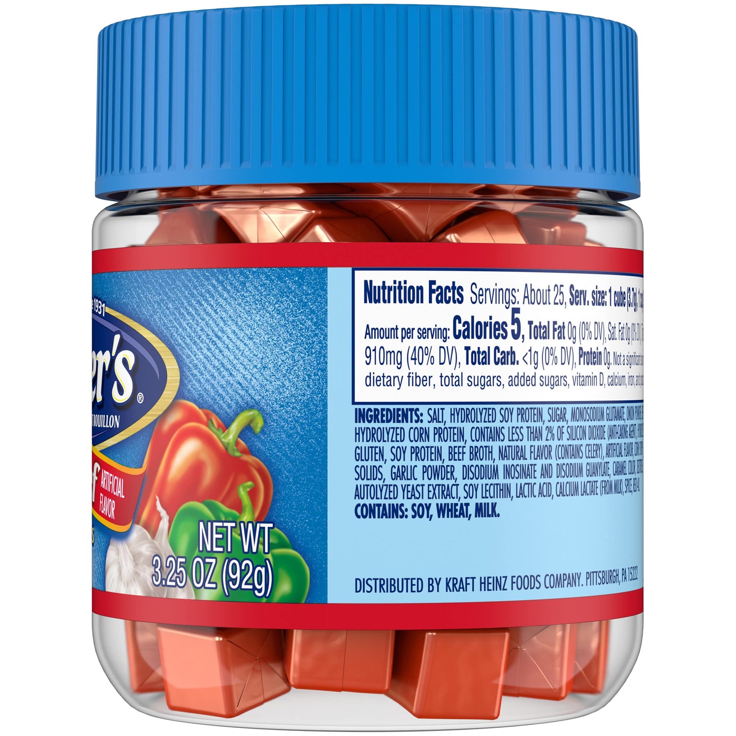 Wyler's Instant Bouillon Beef Flavored Cubes (3.25 oz Jar)