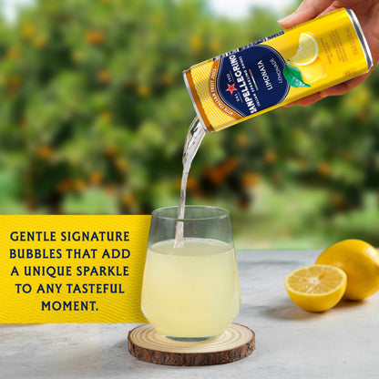 Sanpellegrino Italian Sparkling Drink Limonata, Sparkling Lemon Beverage, 24 Pack Of Cans