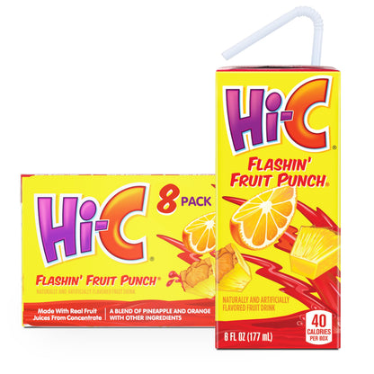 HI-C Flashin' Fruit Punch 6oz 8pk