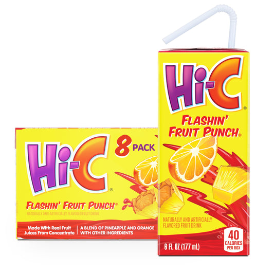 HI-C Flashin' Fruit Punch 6oz 8pk