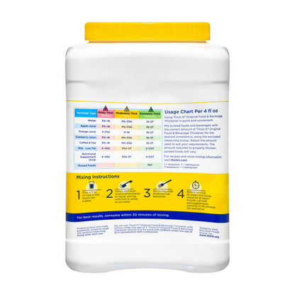 Thick-It Original Food & Beverage Thickener, Flavorless Powder for Dysphagia (IDDSI), Digestible Swallowing Aid, Easy-to-Mix & Instant Dissolve, Used in Hot & Cold Food, 36 oz Canister (Pack of 2)