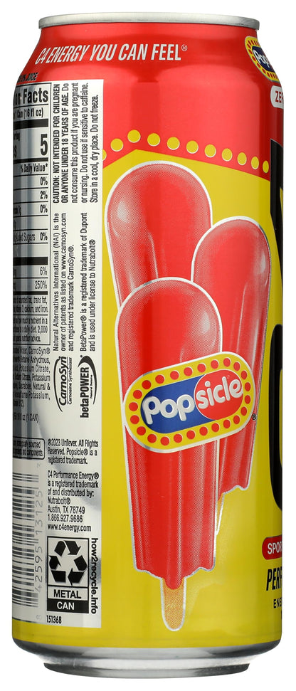 C4 Performance Energy Drink Cherry Popsicle 16oz