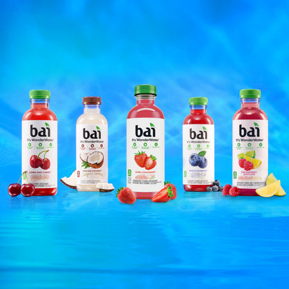 Bai Antioxidant Infused Water Beverage, Zambia Bing Cherry, with Vitamin C and No Artificial Sweeteners, 18 Fluid Ounce Bottle, 12 Pack