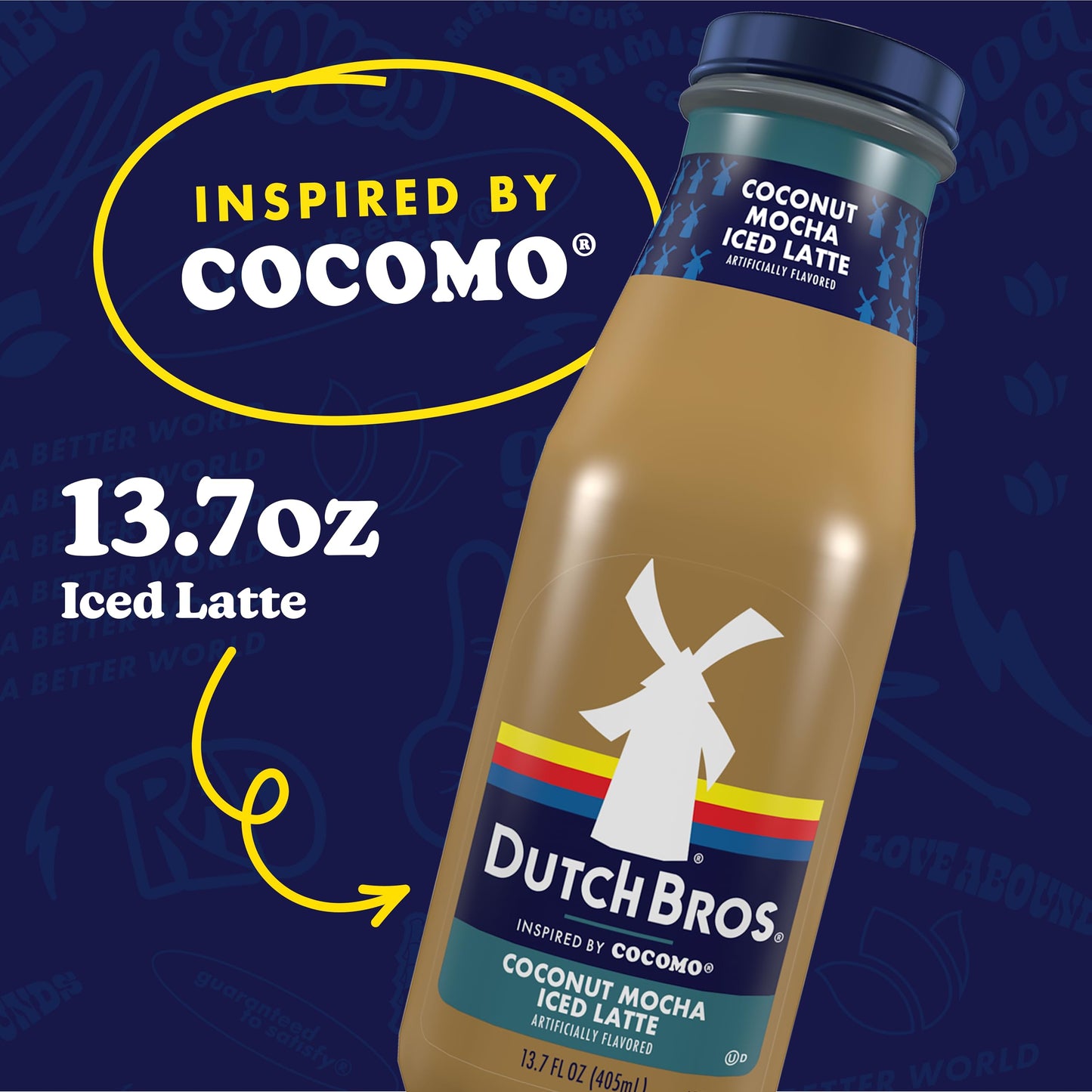 Dutch Bros® Coconut Mocha Iced Latte inspired by Cocomo®, 12-13.7 Fl Oz Bottles