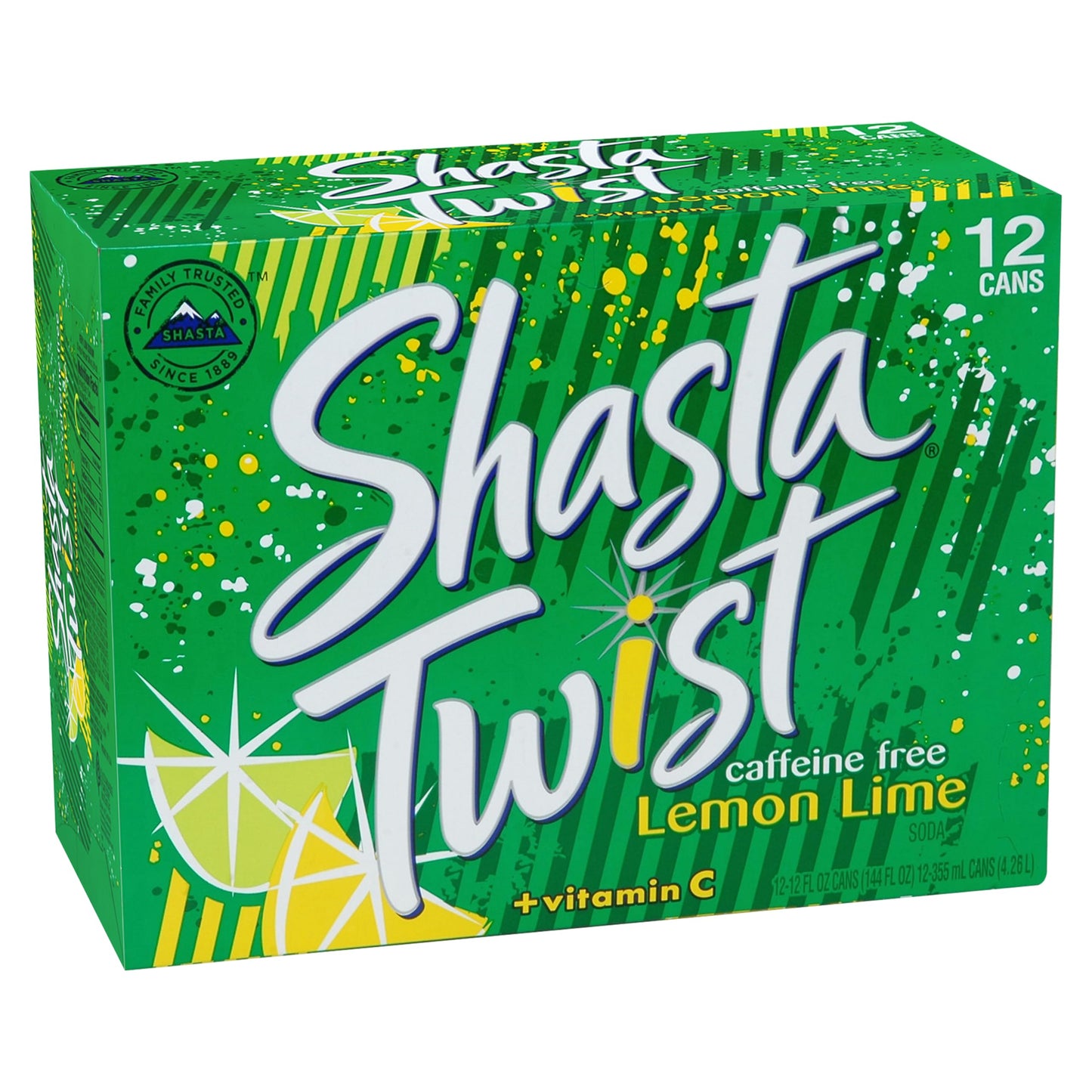 Shasta Lemon Lime Twist 12 pk, 12 oz
