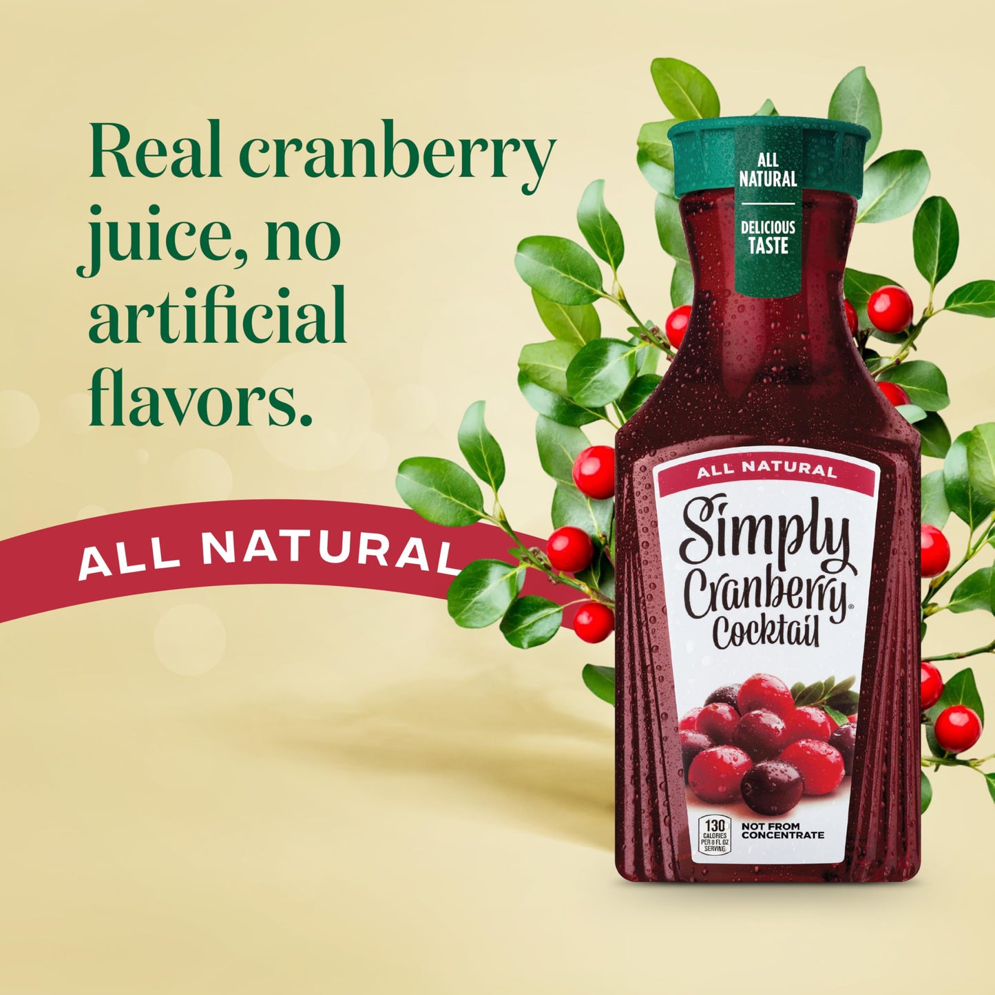 Simply Cranberry Cocktail, 52 Fl Oz Bottle