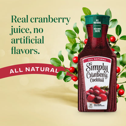 Simply Cranberry Cocktail, 52 Fl Oz Bottle