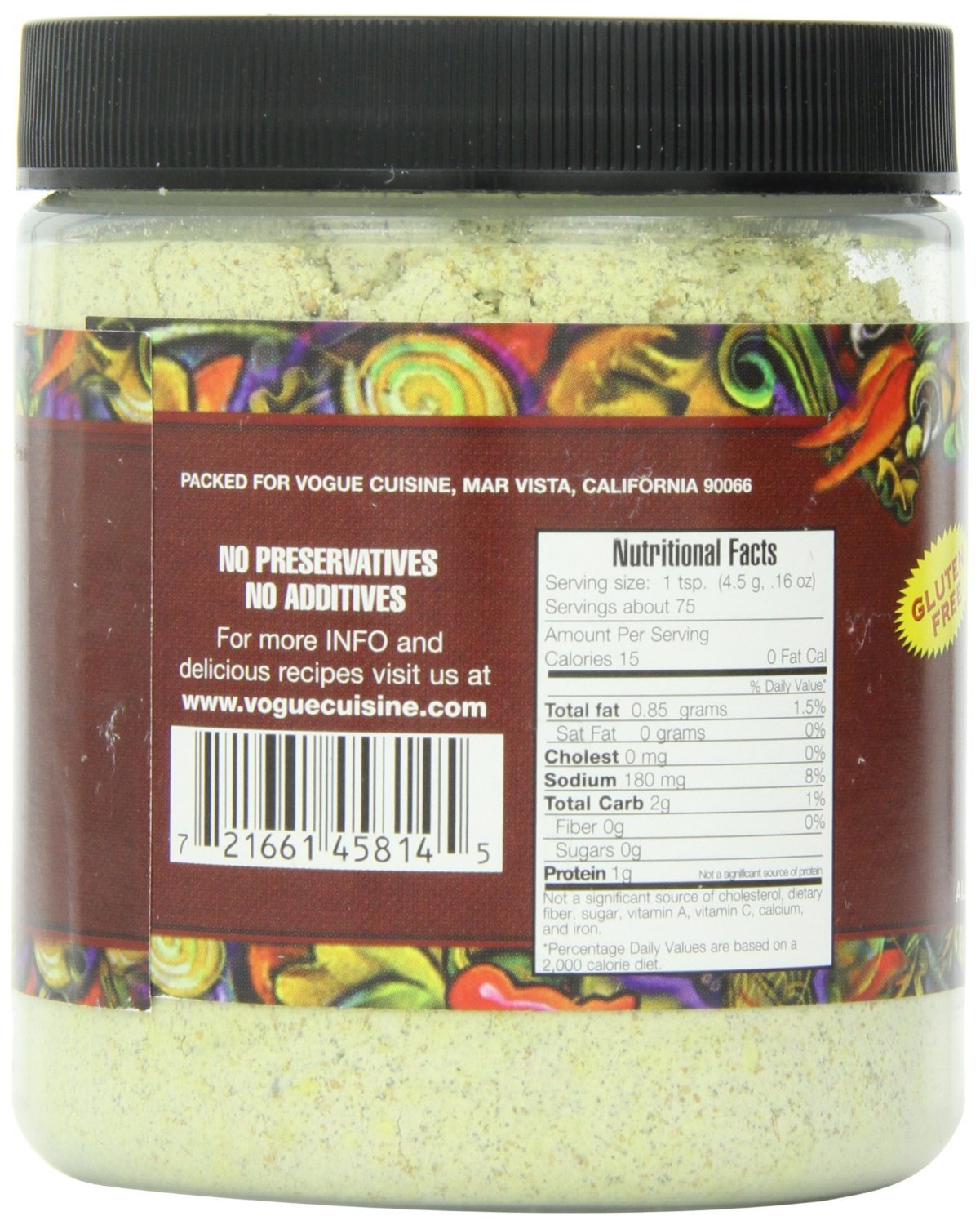 Vogue Cuisine Beef (Vegetarian Beef) Soup & Seasoning Base 12oz - Low Sodium, Gluten Free, All Natural Ingredients