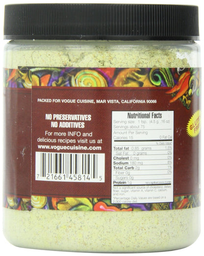 Vogue Cuisine Beef (Vegetarian Beef) Soup & Seasoning Base 12oz - Low Sodium, Gluten Free, All Natural Ingredients