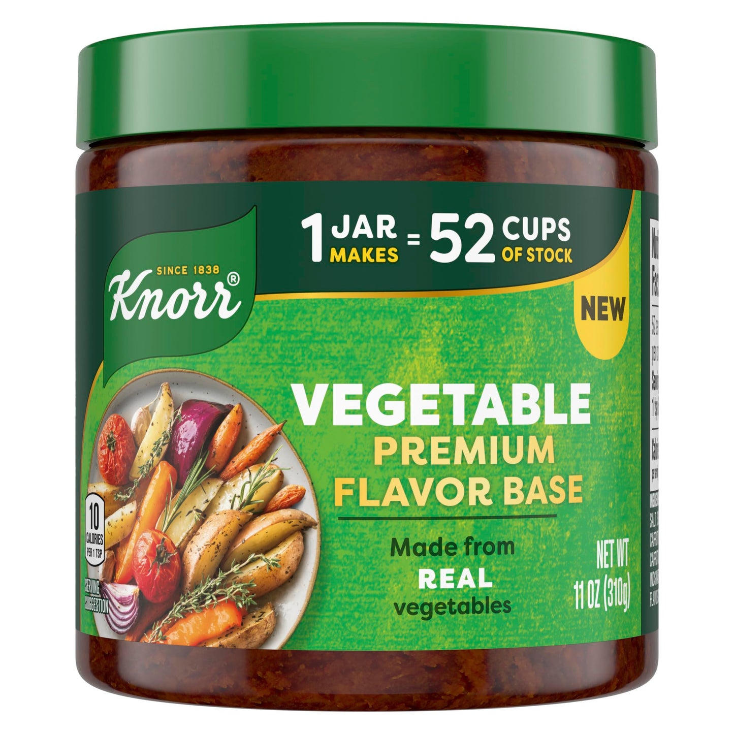 Bundle of Knorr Premium Flavor Base Vegetable, Roasted Beef, and Roasted Chicken Versatile & Easy to Use 11oz 3 Count 1 Each