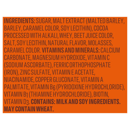 NESTLE OVALTINE Chocolate Malt Mix, 12 oz. Canister Easy to Prepare Fortified Malt Beverage