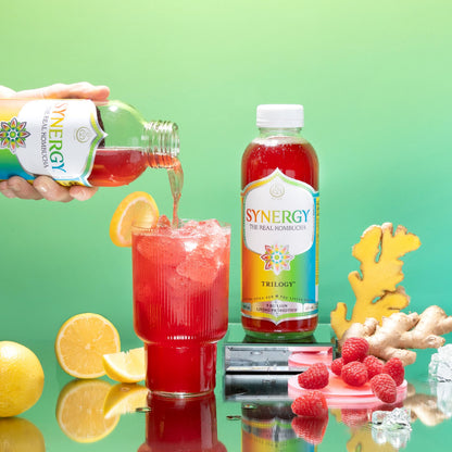 SYNERGY The Real Kombucha Trilogy Kombucha - 16 fl oz Bottle - Raw Probiotic Drink for Gut Health and Immune Support