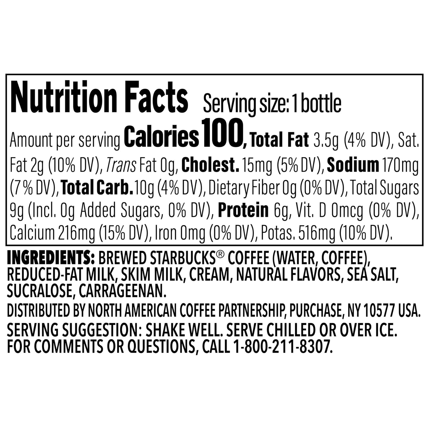 Starbucks Frappuccino Lite, Sea Salt Caramel Gelato, 9.5 Fl Oz Bottles (Pack of 12)
