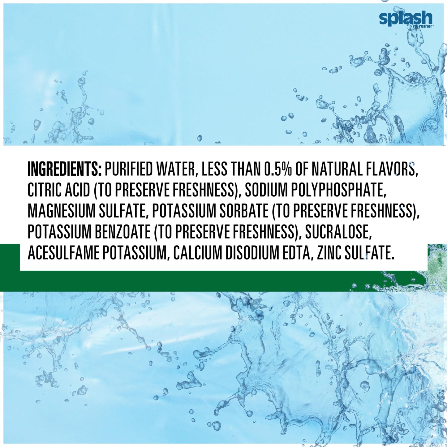 Splash Blast Water, Lemon, 16.9 Fl Oz | Pack of 30 | Plastic Bottle